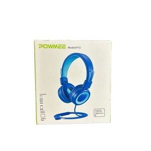 POWMEE P10 Kids Headphones with Microphone Stereo Headphones for Children